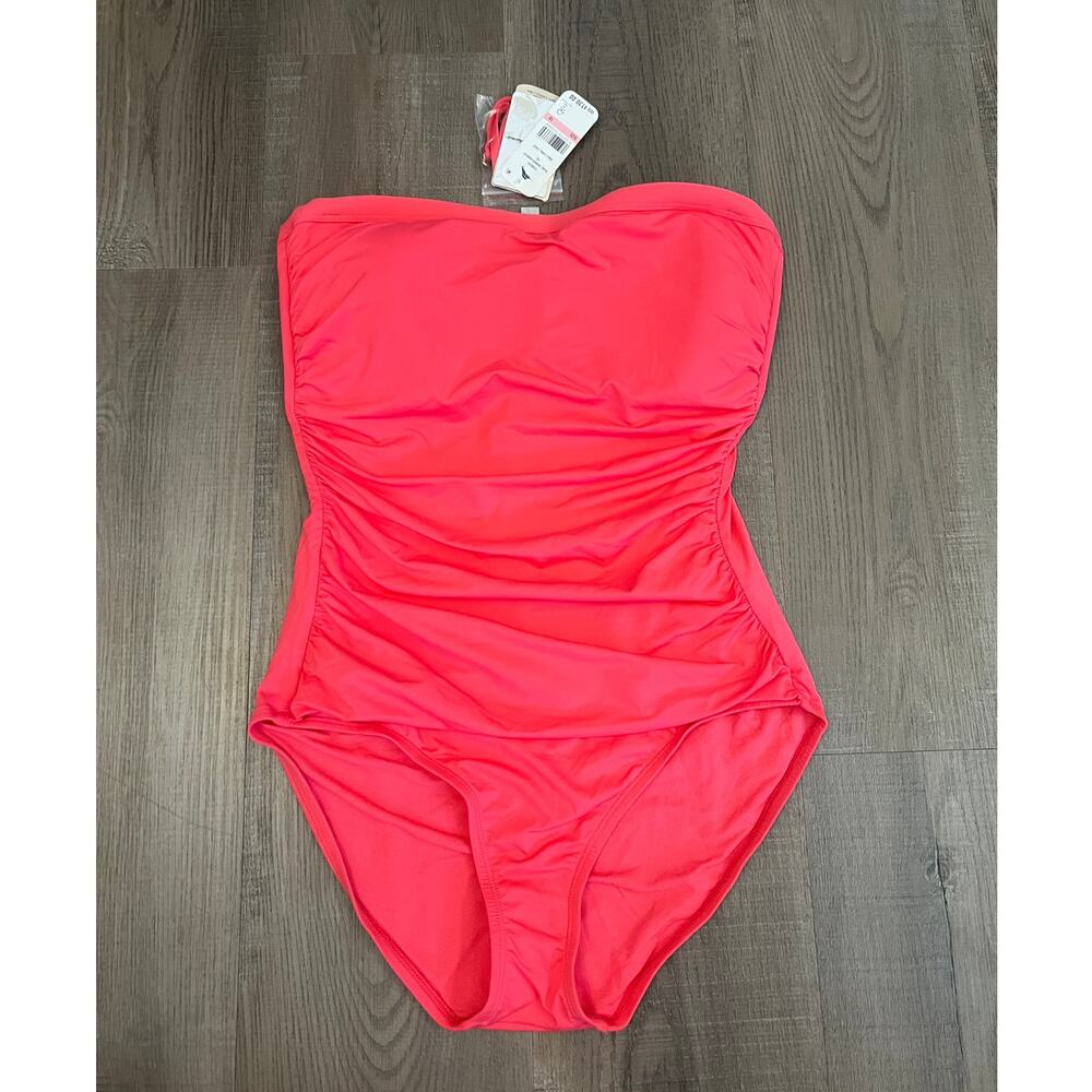 NWT Tommy Bahama Convertible Ruched One Piece Swimsuit